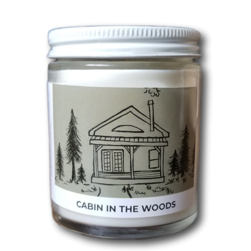 Cabin In The Woods Acre75.ca Essential Oil Candle. Handpoured in Baden, Ontario, Canada.